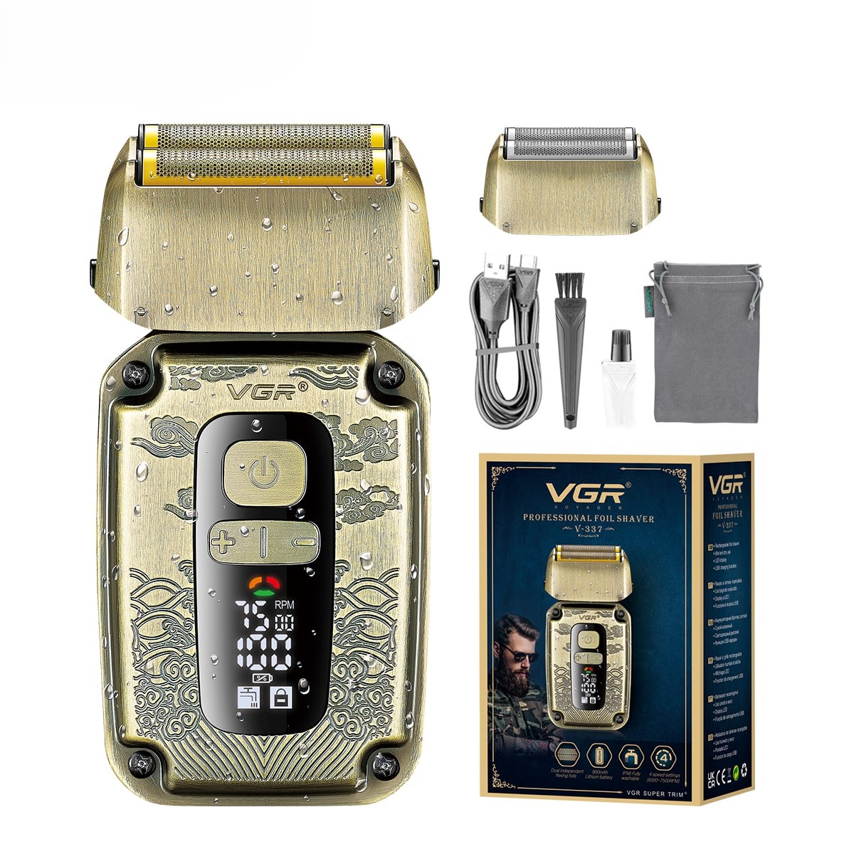 شیور وی جی آر مدل V-337-شیور غلتکی وی جی آر VGR مدل V-337 یک شیور فویلی اقتصادی و کارآمد است که به دلیل قیمت مناسب، کیفیت قابل قبول و طراحی ارگونومیک در بین آقایان محبوب شده است.منبع انرژی ماشین اصلاح صورت وی‌جی‌ار مدل V-337 یک باتری لیتیومی قابل شارژ با ظرفیت ۸۰۰ میلی امپر است . این محصول طراحی بسی ...