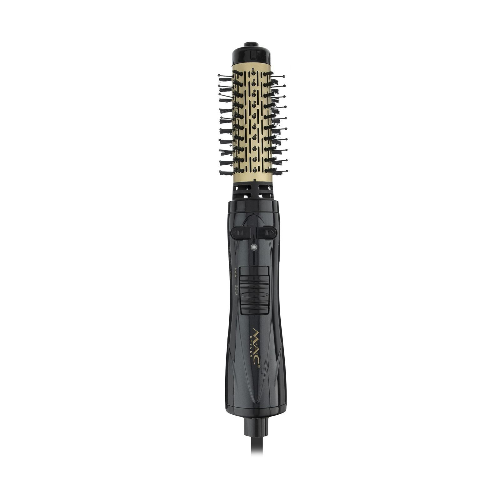 سشوار برس دار چرخشی مک استایلر مدل MC-6625 - خیلی از افراد هستند که برایشان برس کردن مو و به همراه آن سشوار کردن، کار سختی است. ما برای اینکه موهای مرتبی داشته باشیم، باید از وسایلی مانند سشوار استفاده کنیم. این کار برای خانم‌‌ها از اهمیت ویژه‌ای برخوردار است. سشوار برس‌دار چرخشی مک استایلر مدل MC-6625، یک برس گرد است که در هنگام برس‌کردن می‌ت ...