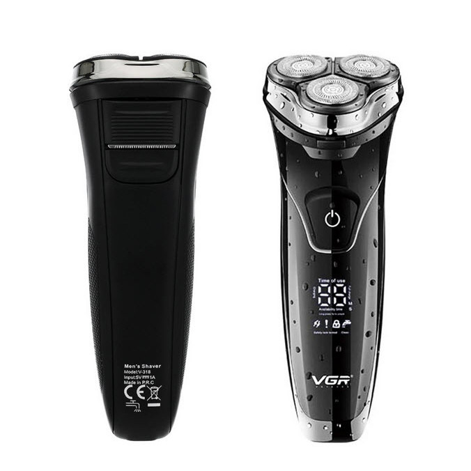 ماشین ریش تراش سه تیغ وی جی آر مدل V-318-ماشین اصلاح وی جی ار مدل 318 دارای نمایشگر دیجیتال میباشد و میزان شارژ باقیمانده را کاملا دقیق نشان میدهد . این دستگاه باطری مخصوص سریع شارژ ( لیتیوم یون میاشد ) که با 1 ساعت شارژ کردن 90 دقیقه کارکرد دارد . وی جی ار مدل 318 کاملا ضد آب میباشد و بعد از اصلاح  ...