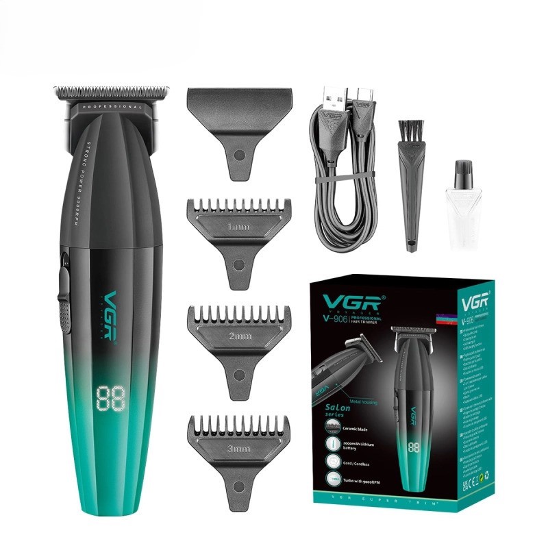 ماشین اصلاح موی سر و صورت وی جی آر مدل V-906-ماشین اصلاح موی سر و صورت وی جی آر مدل 906 یکی از بهترین گزینه ها برای افرادی است که به دنبال یک دستگاه کارآمد و حرفه ای برای اصلاح موهای خود هستند . دستگاه وی جی آر مدل 906 با طراحی مدرن به شما این امکان را میدهد که به راحتی موهای خود را اصلاح کنید . دست ...