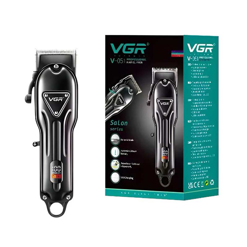 ماشین اصلاح وی جی ار مدل VGR V-051-یک محصولی بسیار‌شیک‌وزیبابا کیفیت می باشد که علاوه بر اصلاح فوق العاده، کار حجم زنی و سایه زنی را نیز انجام میدهد. از ویژگی های مهم این ماشین اصلاح میتوان به: ضد آب بودن، وقابلیت حجم زنی و سایه زنی، استفاده به دو صورت شارژی و‌بی سیم و تکنولوژی برش مستقیم اشاره کرد.