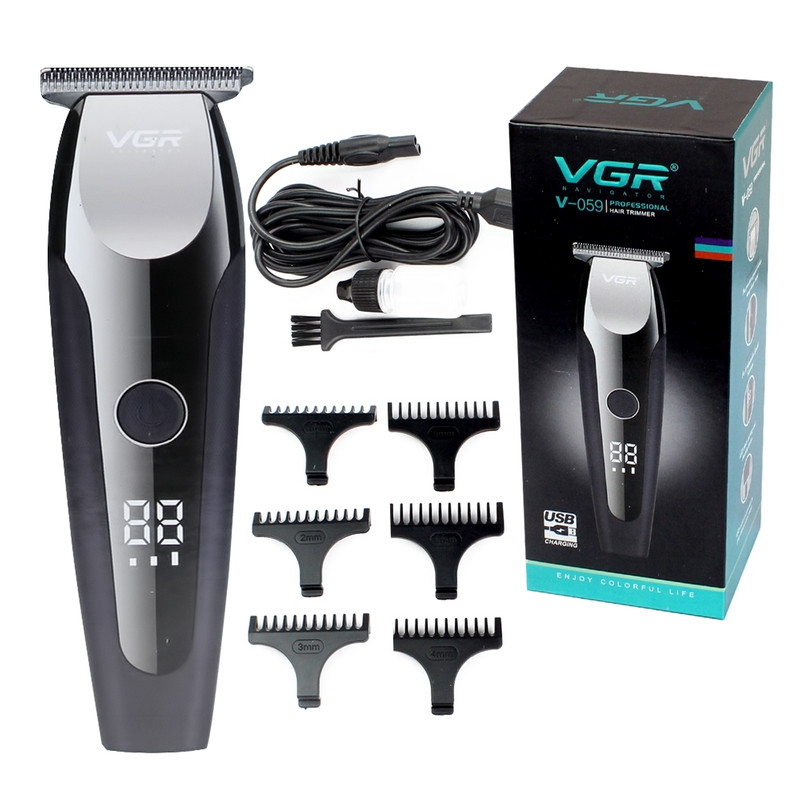 ماشین اصلاح وی جی ار مدل VGR V-059-دستگاه وی جی ار مدل 059 مخصوص اصلاح مو صورت و بدن میباشد که دارای نمایشگر دیجیتال و سه سرعته میباشد . این دستگاه دارای 6 عدد شانه از سایز 1 تا 6 را دارا مباشد و با 3 ساعت شارژ این دستگاه 150 دقیقه قابل استفاده میباشد . ماشین اصلاح مدل V-059 دارای شش سری مختلف است و ...